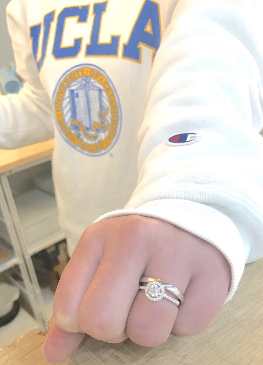 ラフな格好で　結婚指輪、婚約指輪を選ぶ