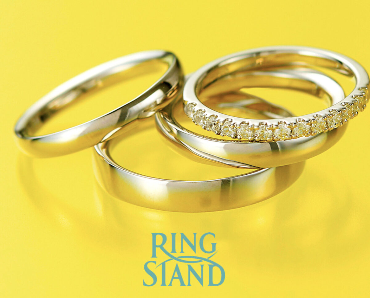 しっかりとした結婚指輪　ダイヤモンド